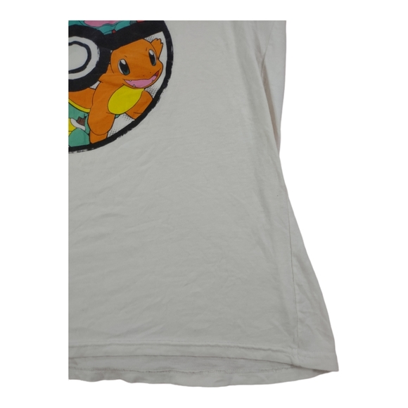 Pokémon Pokeball Character Sz XL (15/17) Graphic V-Neck T-shirt Short Sleeve - Picture 7 of 14